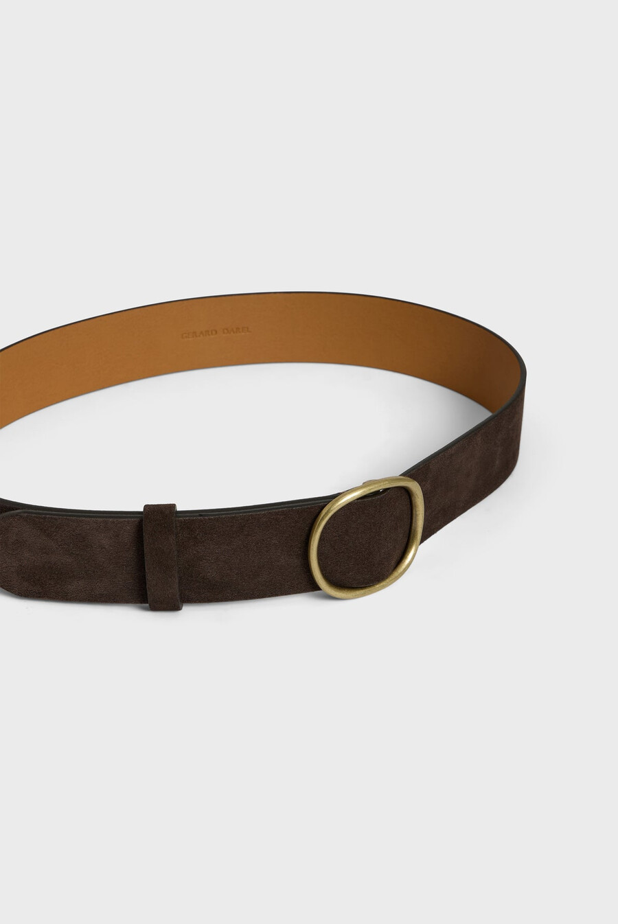 cinturón de piel de ante - paloma