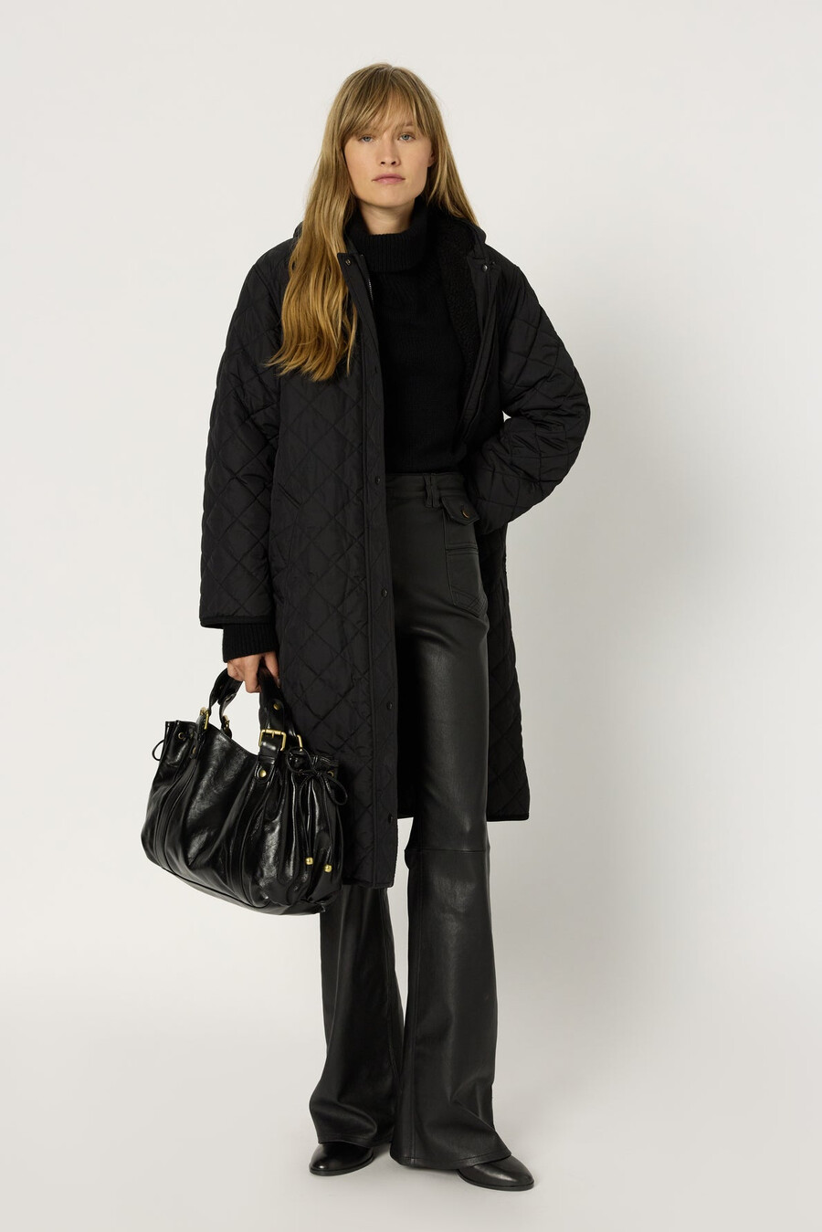 chaqueta larga acolchada - maeva
