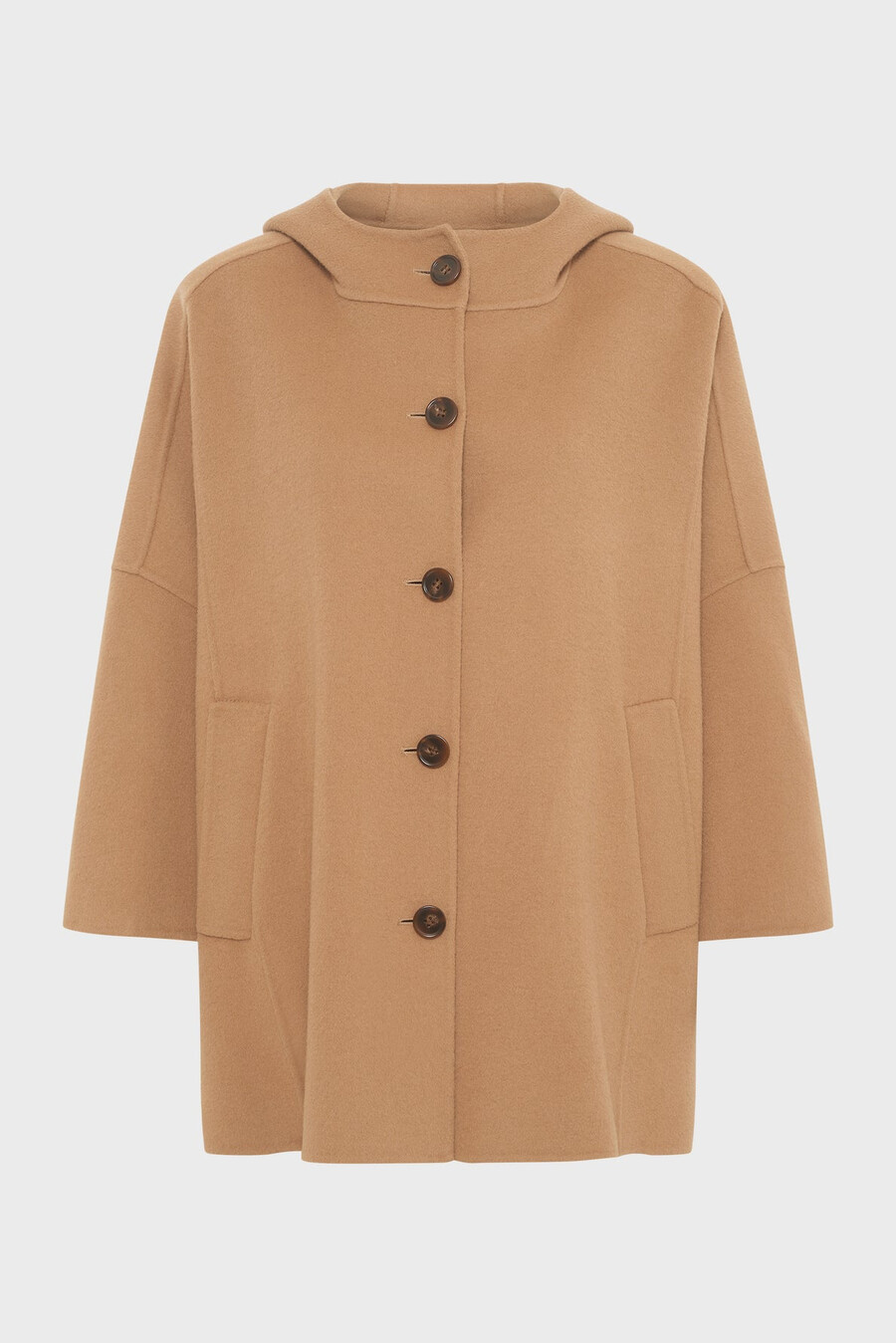 abrigo tipo capa de lana - marla