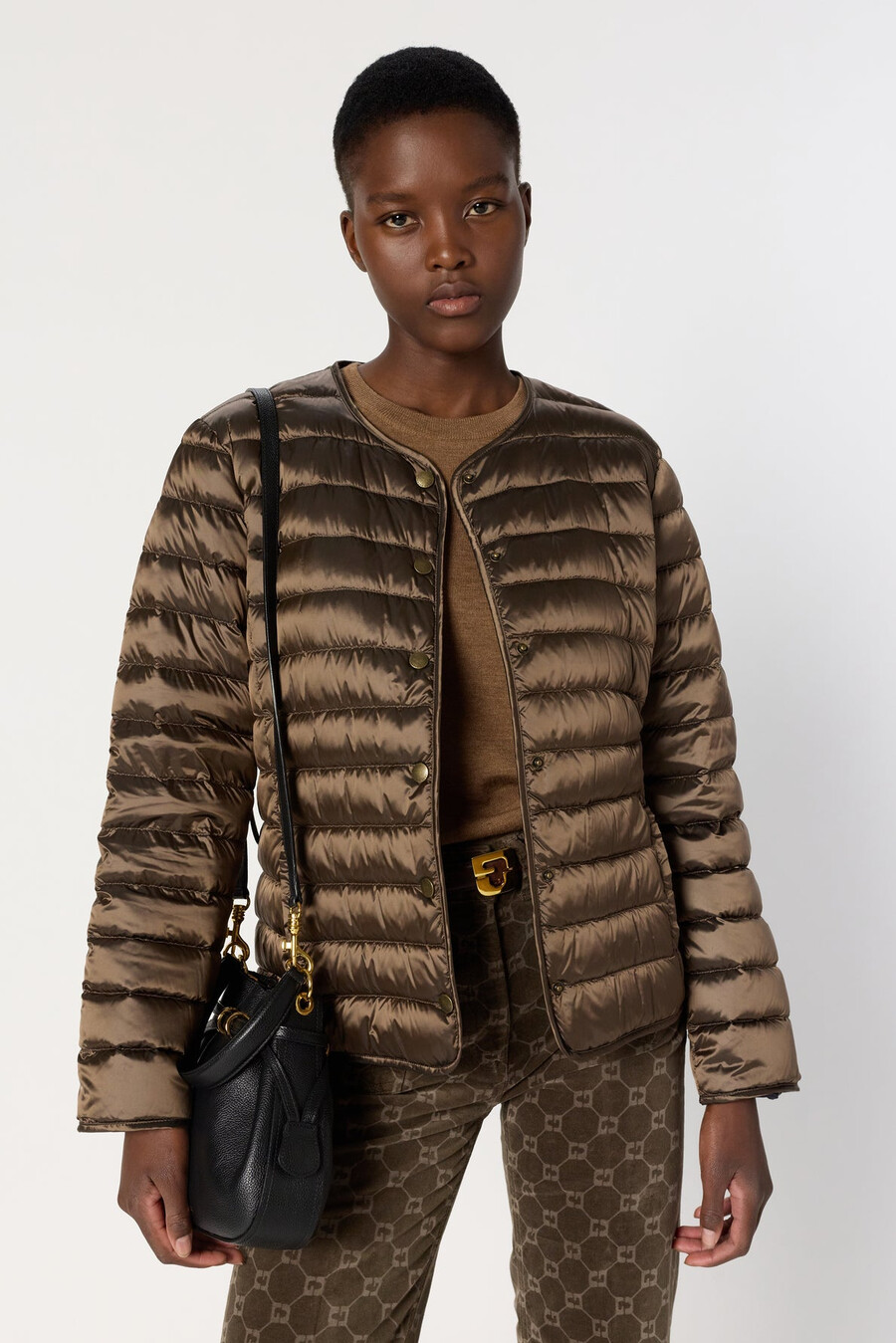 chaqueta ligera reversible de plumas - micaela