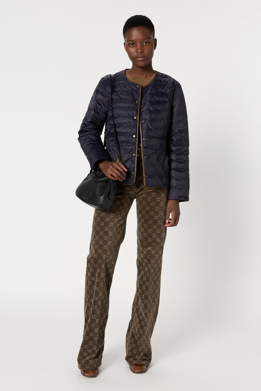 chaqueta ligera reversible de plumas - micaela