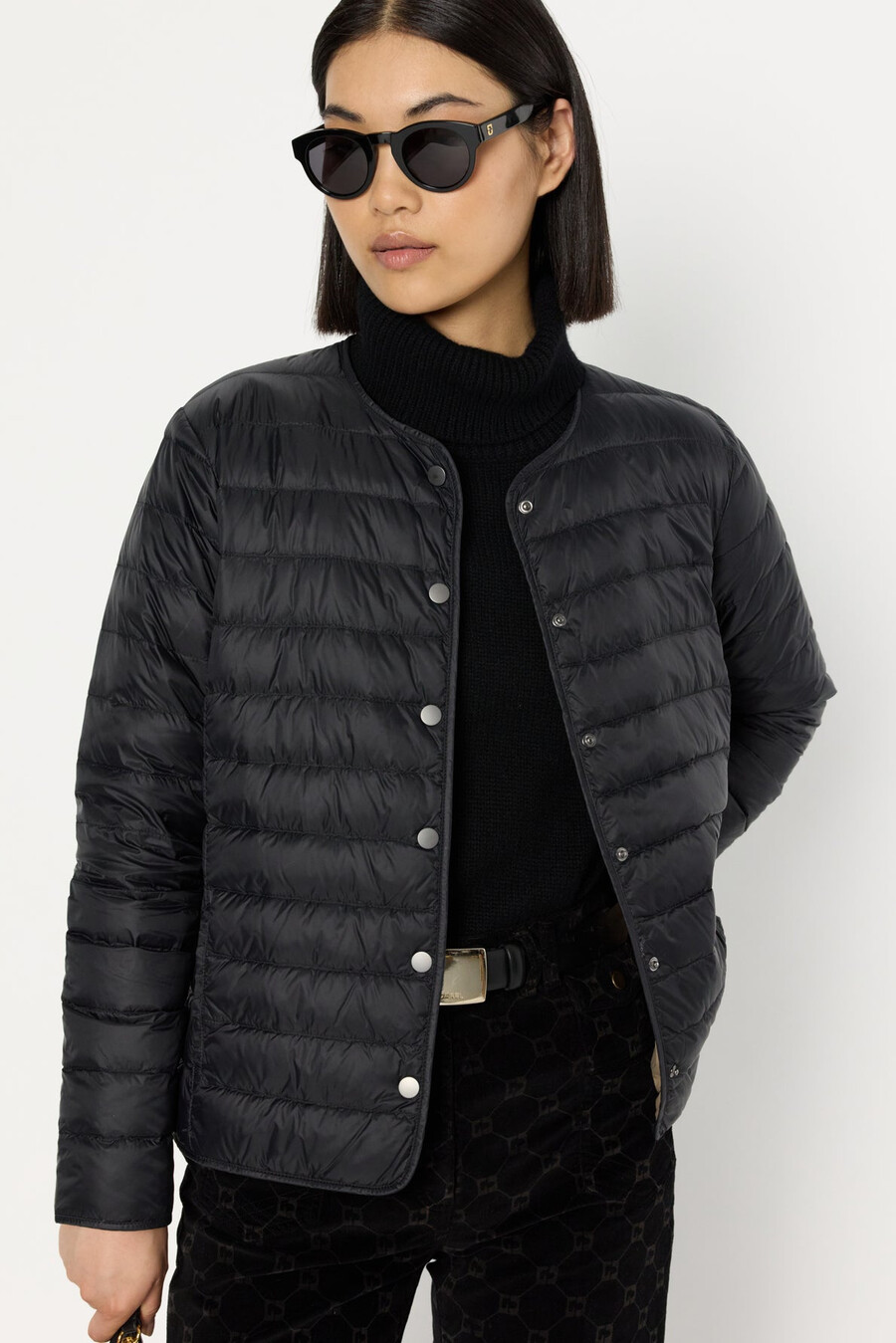 chaqueta ligera reversible de plumas - sade