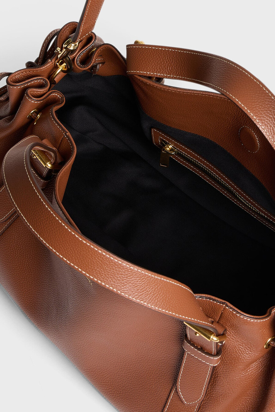 bolso de mano de piel granulada - le 24h