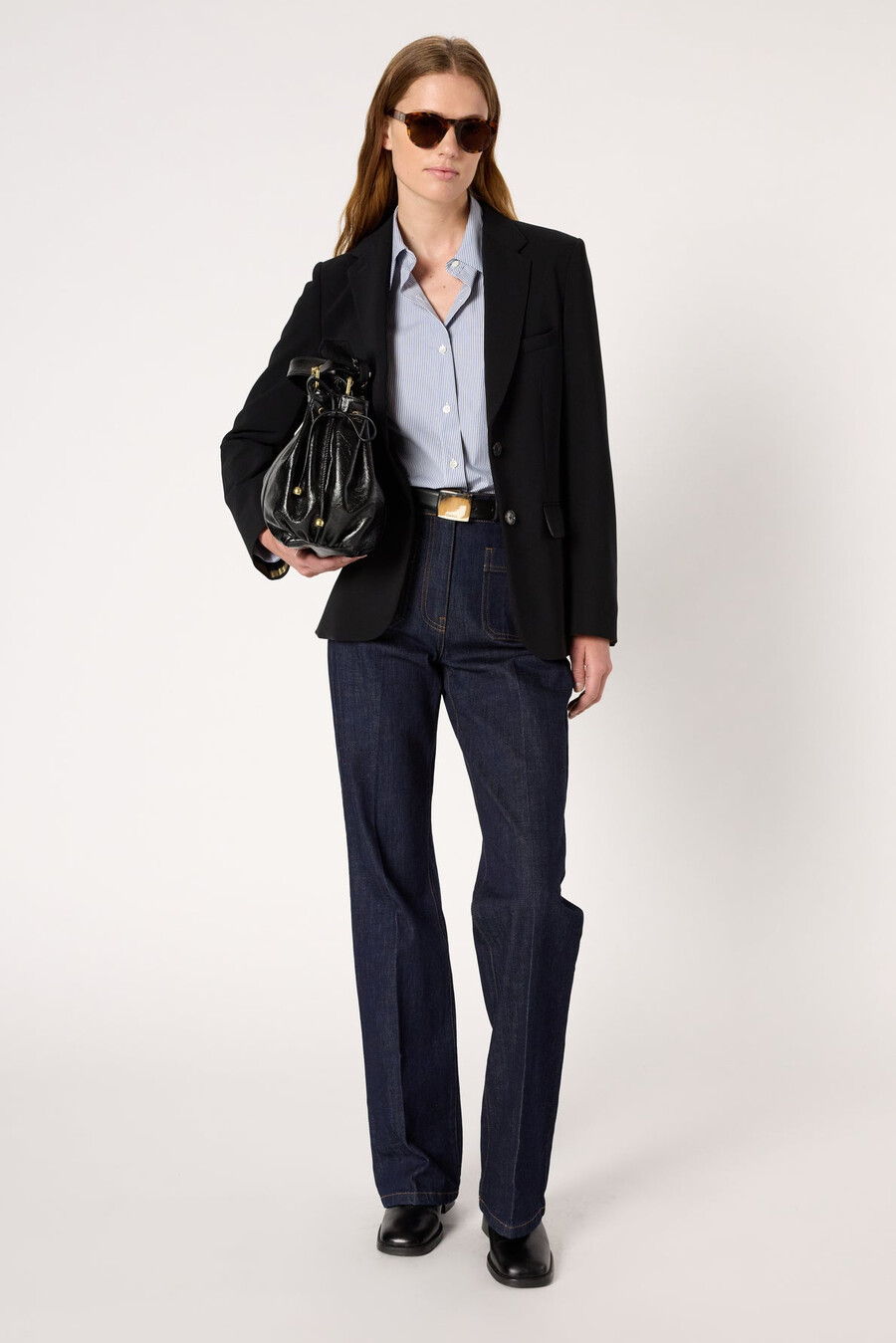 chaqueta de traje de microfibra - nacira