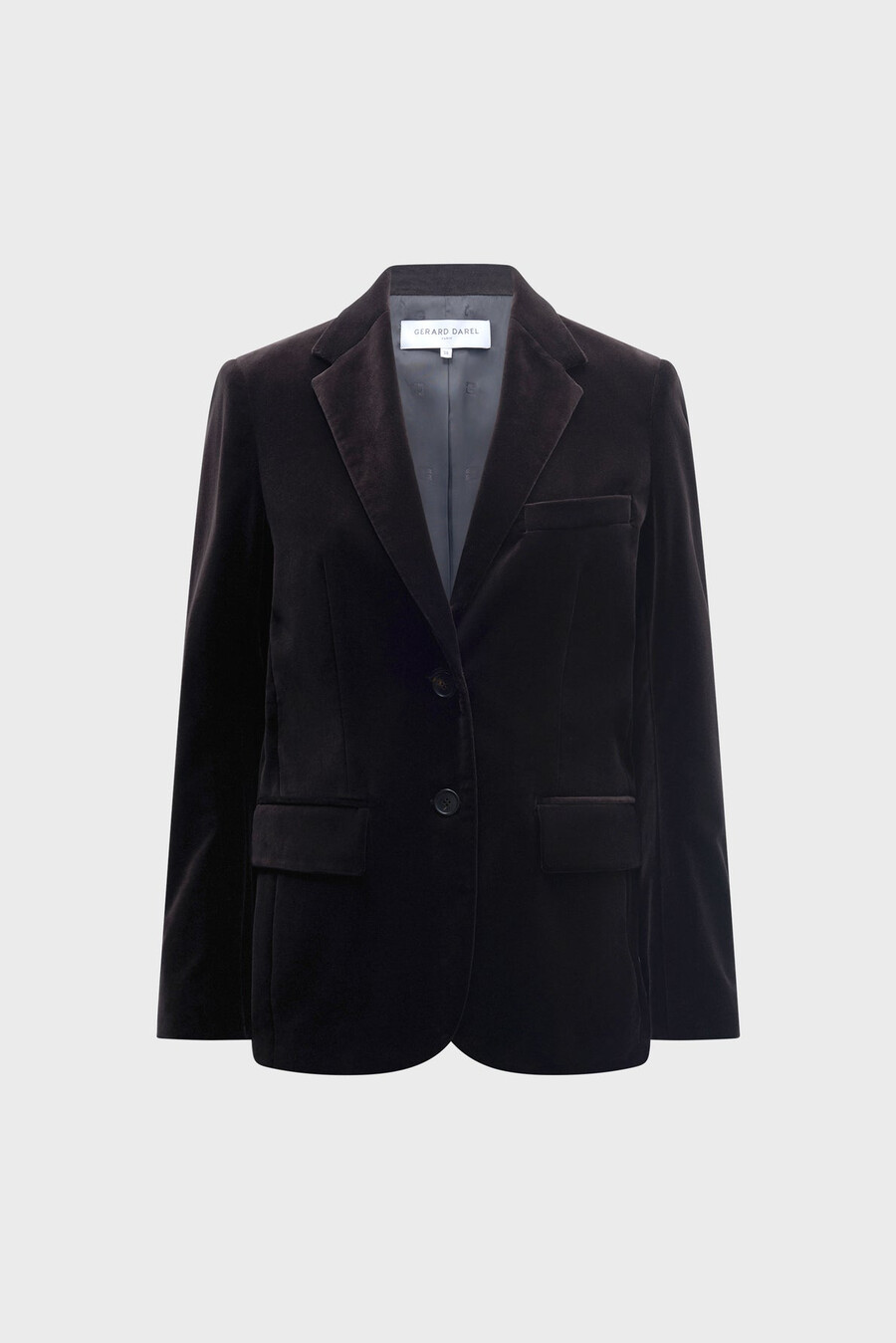chaqueta de traje en terciopelo suave - nirina