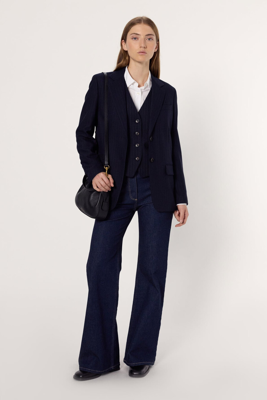 chaqueta de traje de raya diplomática - neila