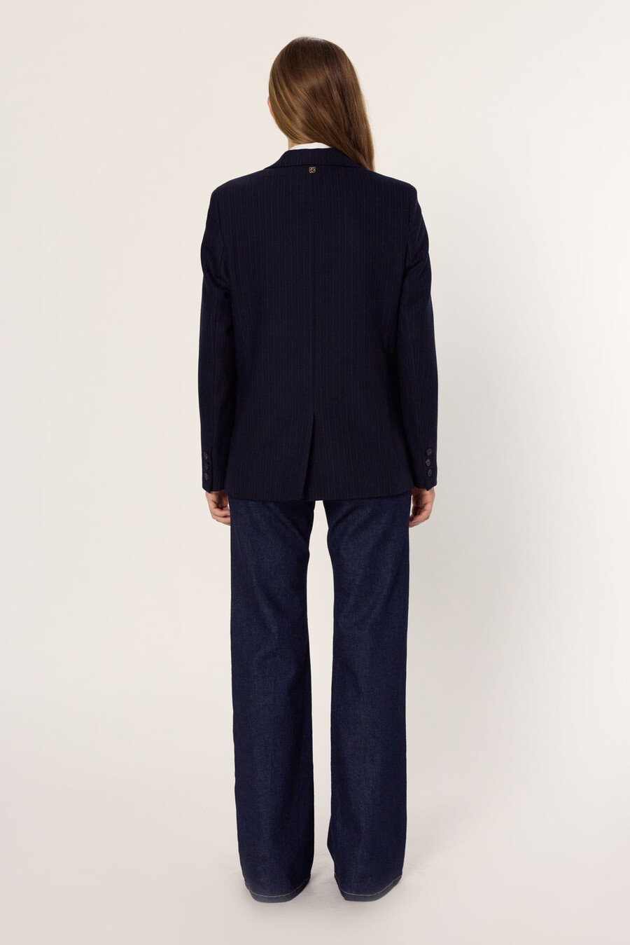 chaqueta de traje de raya diplomática - neila