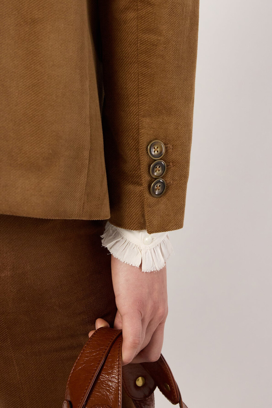 chaqueta de terciopelo de sarga - niava