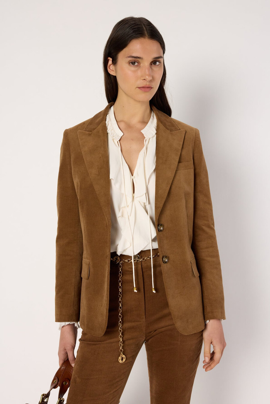 chaqueta de terciopelo de sarga - niava