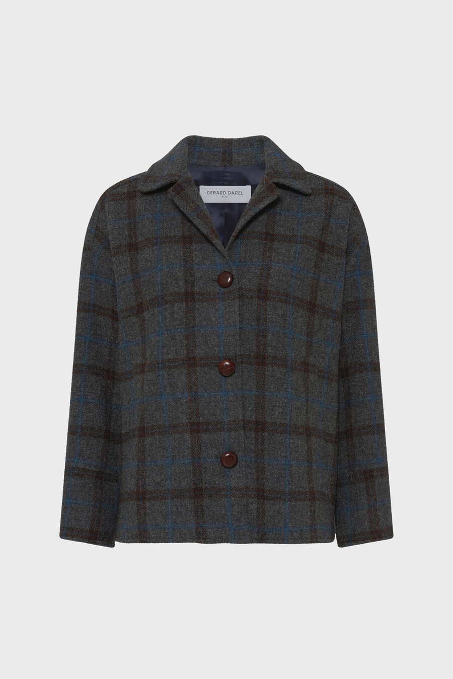 chaqueta de lana a cuadros - nell