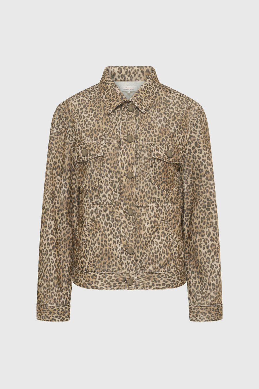 chaqueta corta de pana de leopardo - nerine