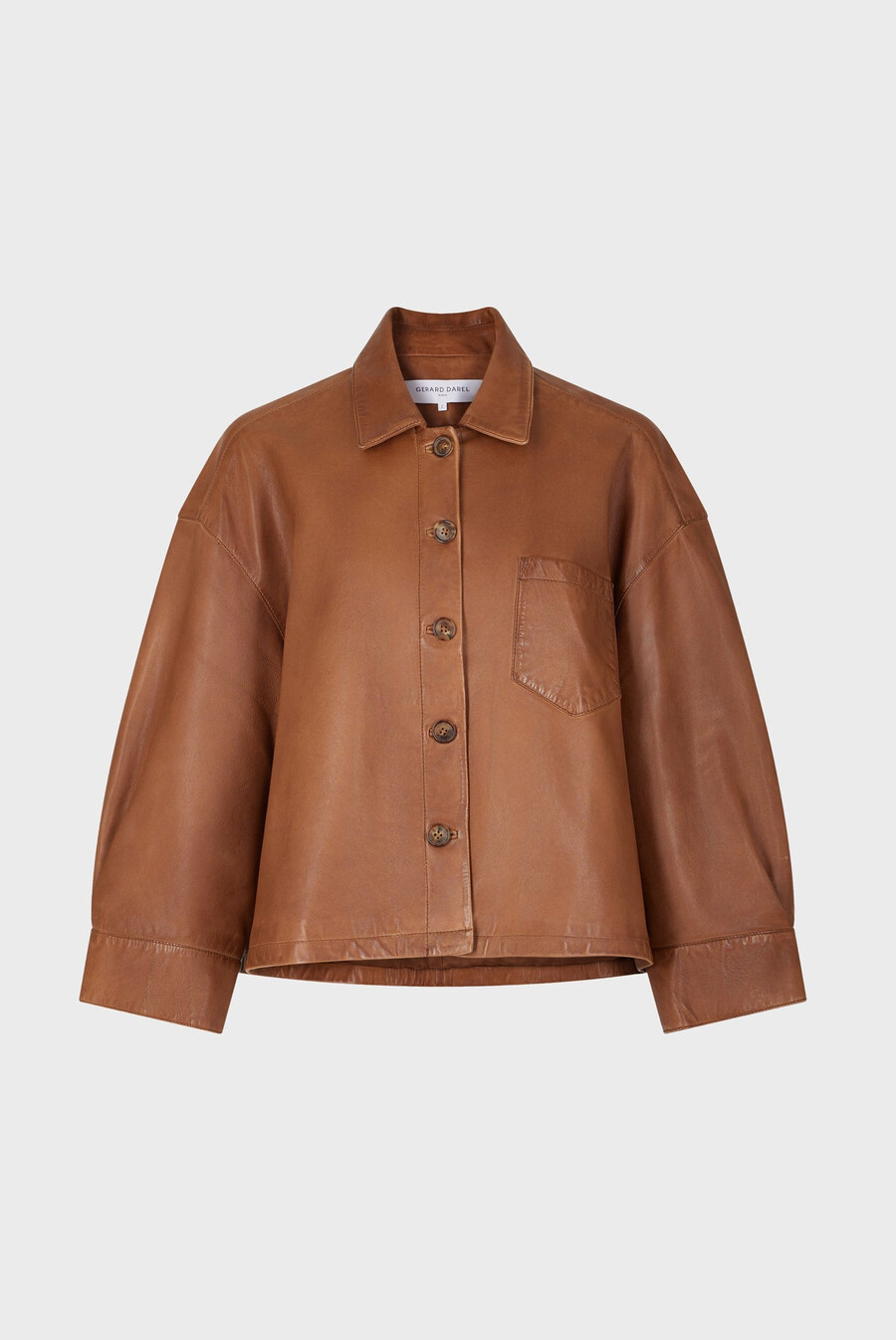 chaqueta corta de cuero - jocya