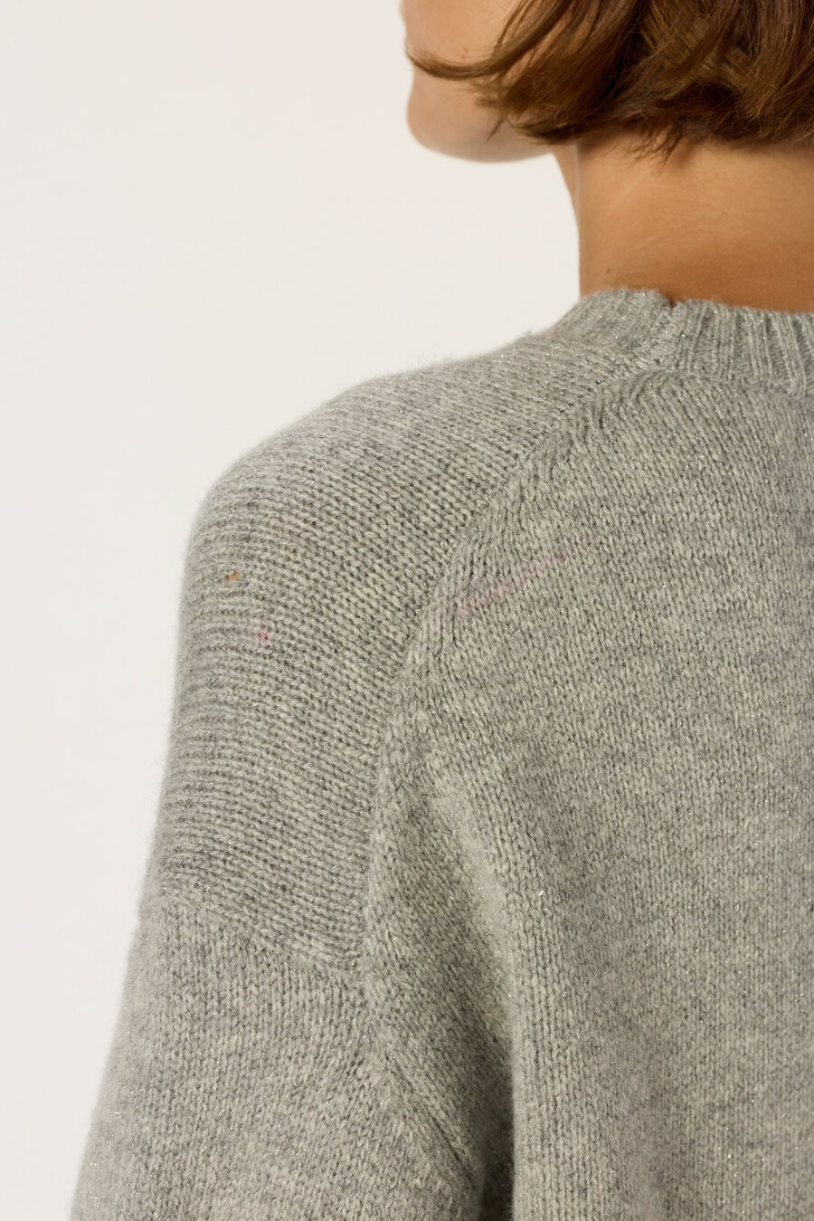 suéter oversize de lana y lurex - elyne