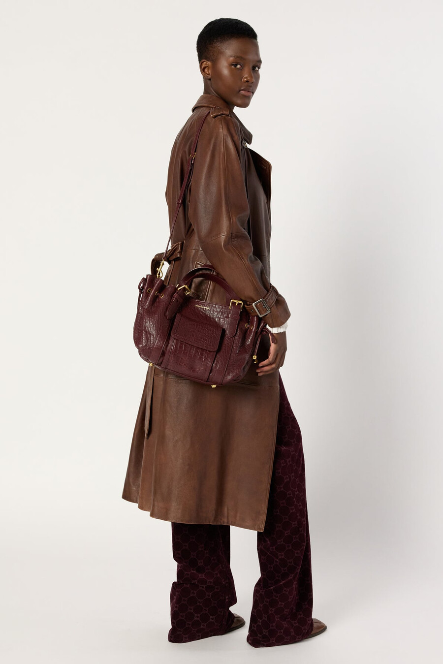 gabardina de piel de cordero - lexie