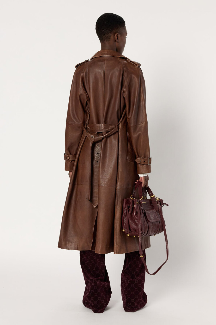 gabardina de piel de cordero - lexie