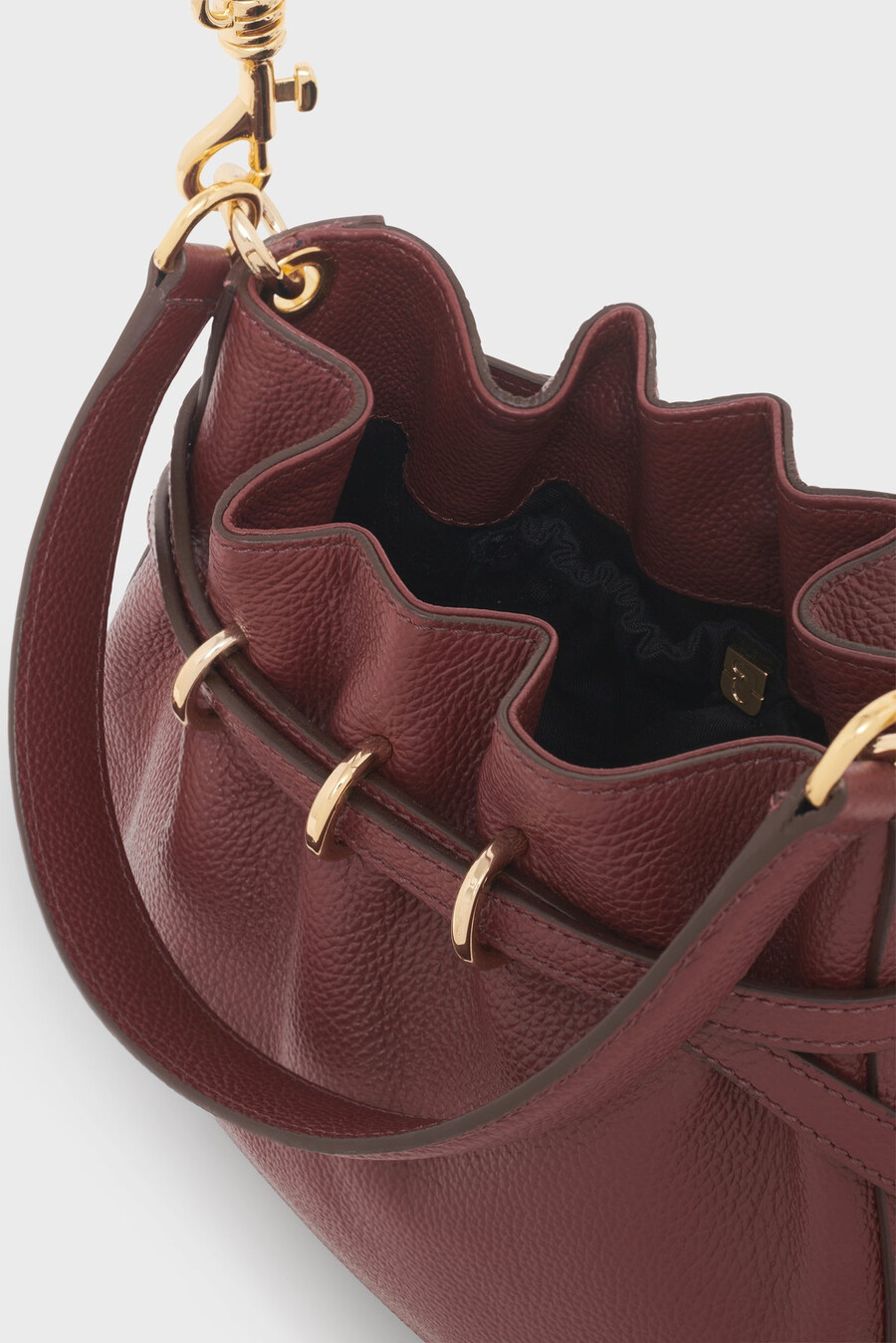 bolso cubo de piel flor - le mini romy