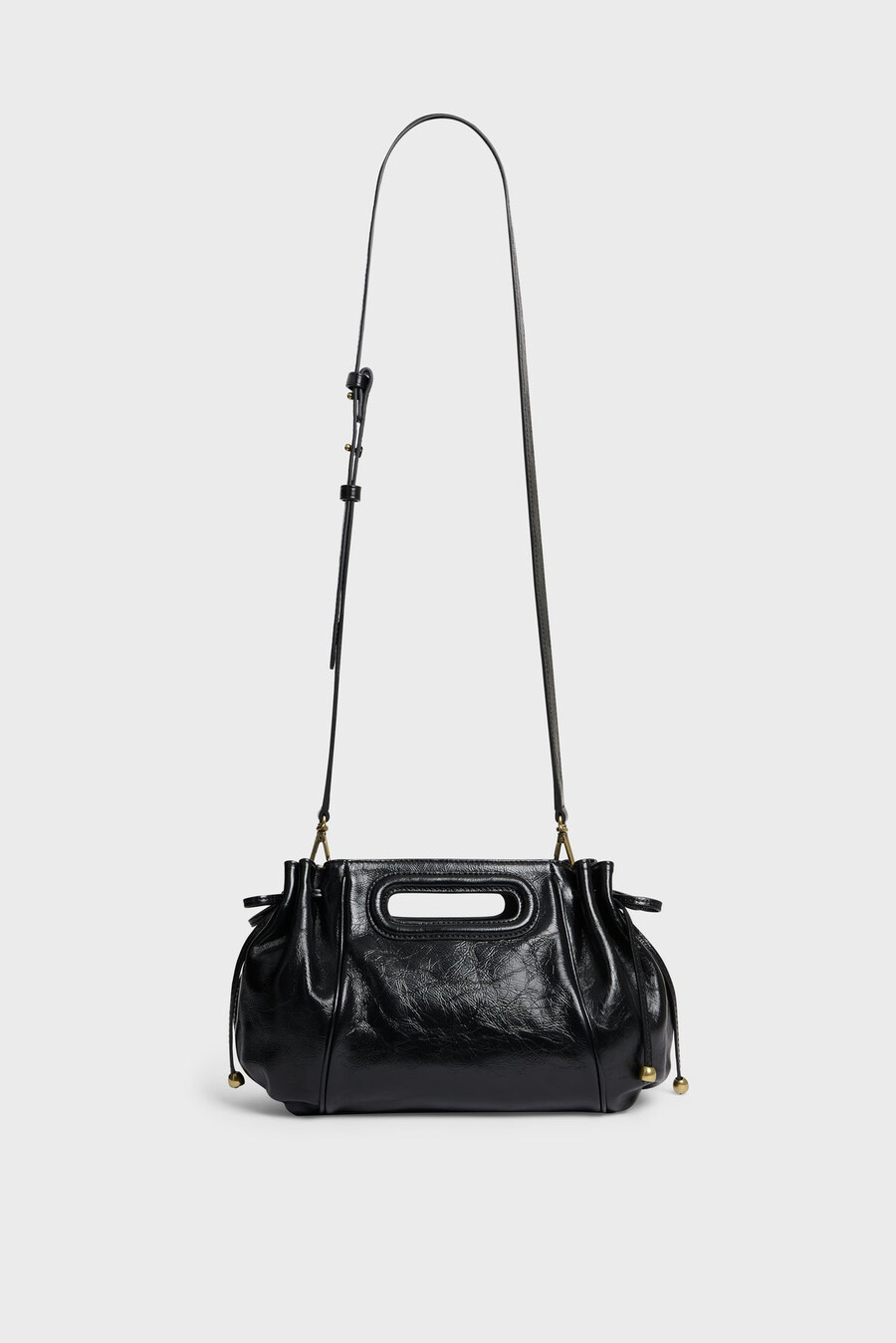 bolso de mano de piel efecto arrugado - mini dany