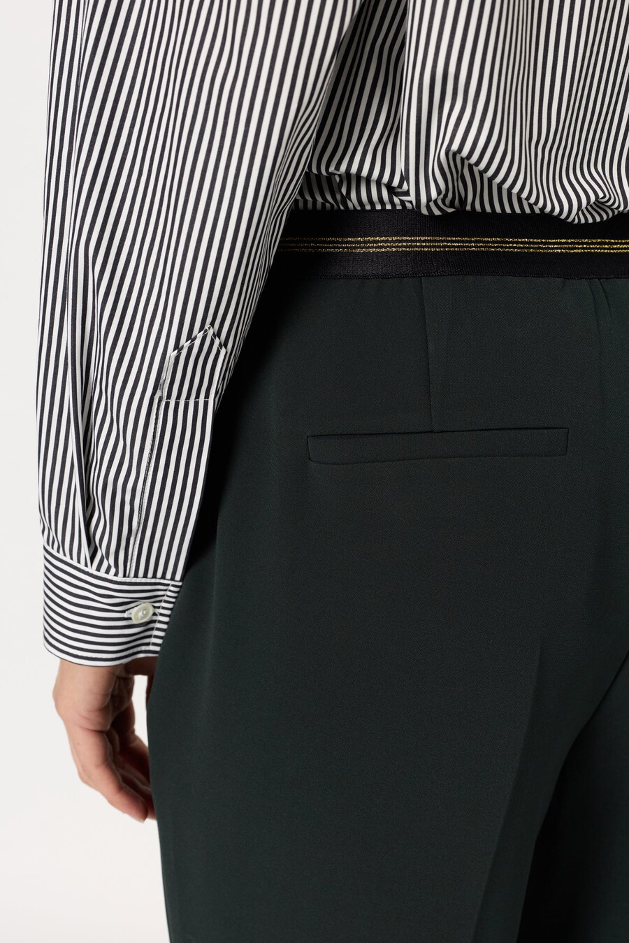 pantalón recto con espalda elástica - cora
