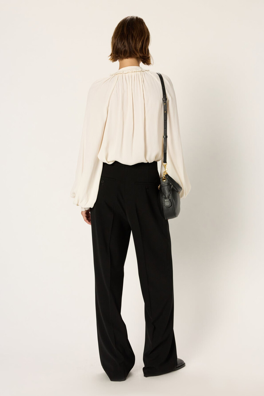 pantalones de traje anchos - caro