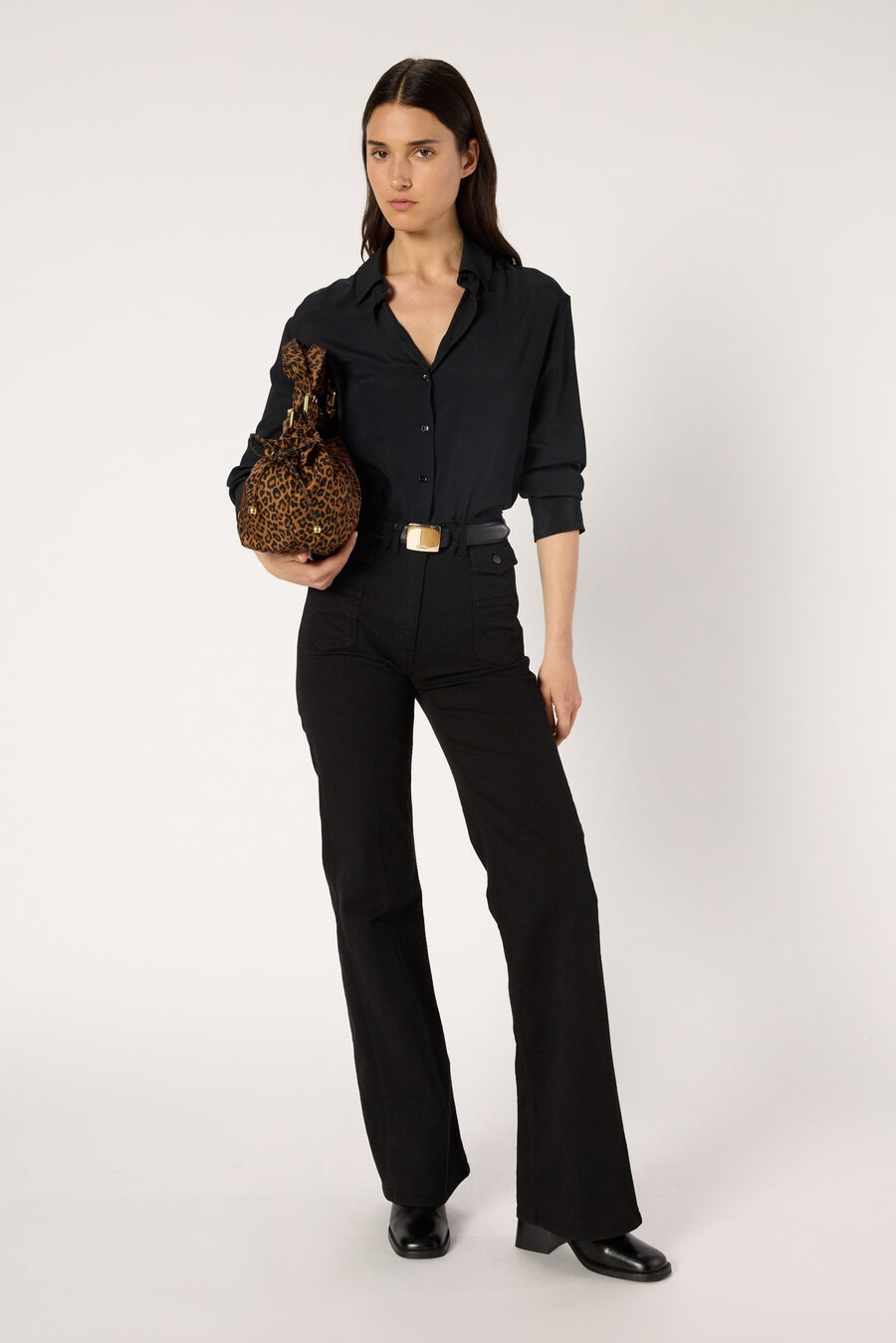 camisa negra suave - beata