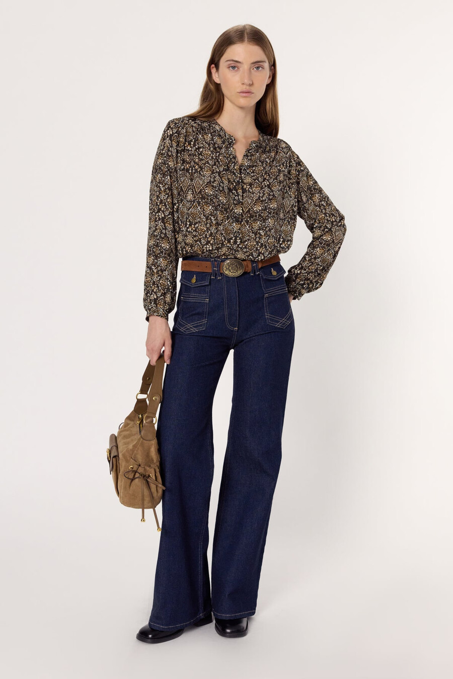 blusa estampada suave - althea