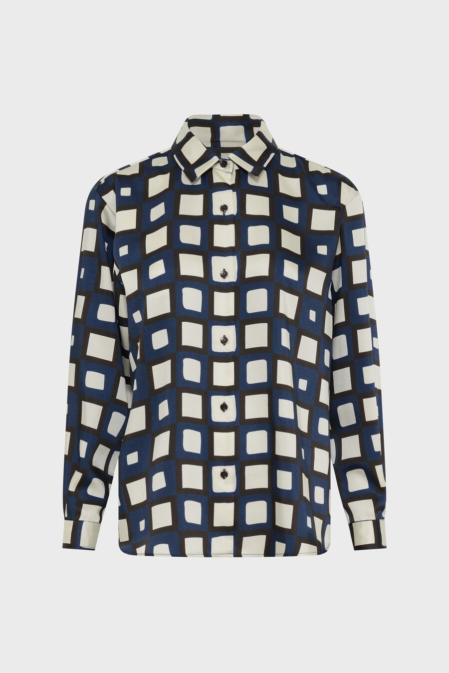 camisa de sarga estampada - alvina