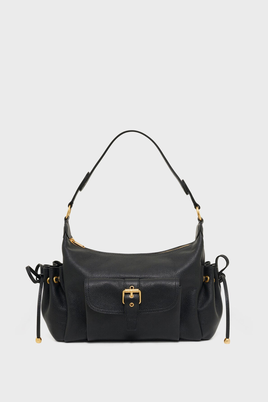 bolso de piel con bolsillos - le ema