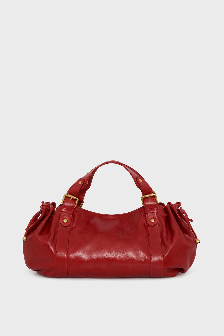 bolso de mano de piel efecto arrugado - 24h