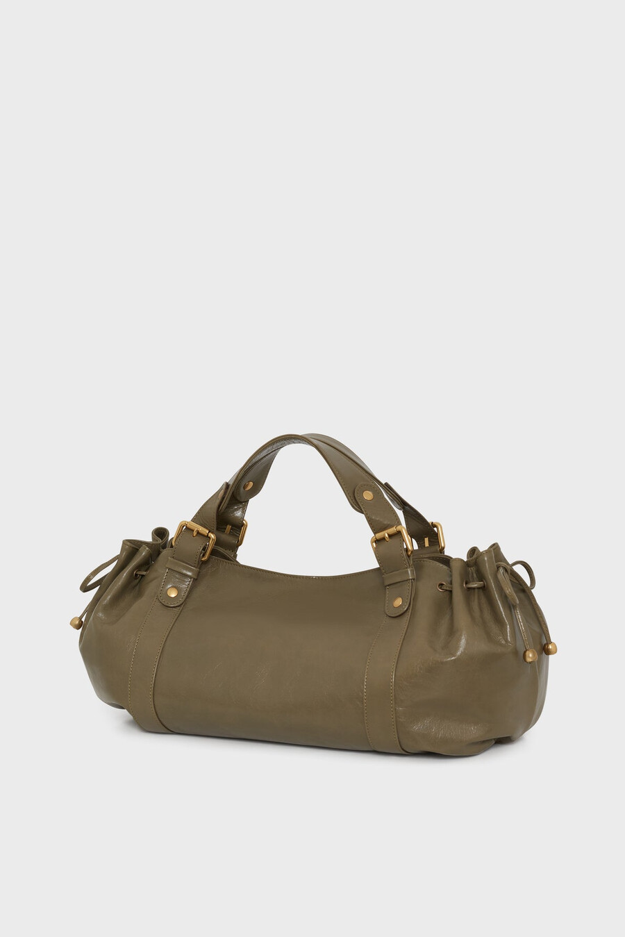 bolso de mano de piel efecto arrugado - 24h