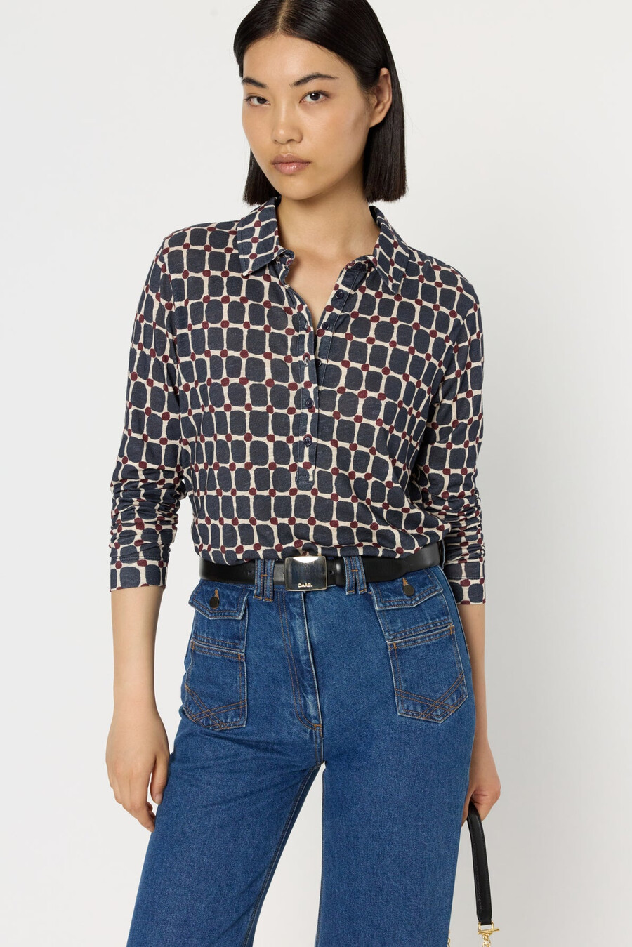 camiseta polo estampada - hortense